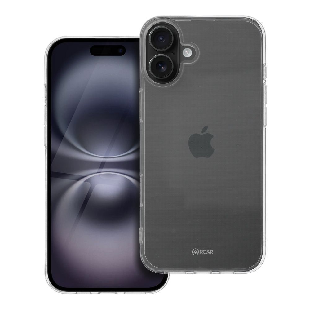 Roar JELLY suojakuori iPhone 16 Plus - läpinäkyvä