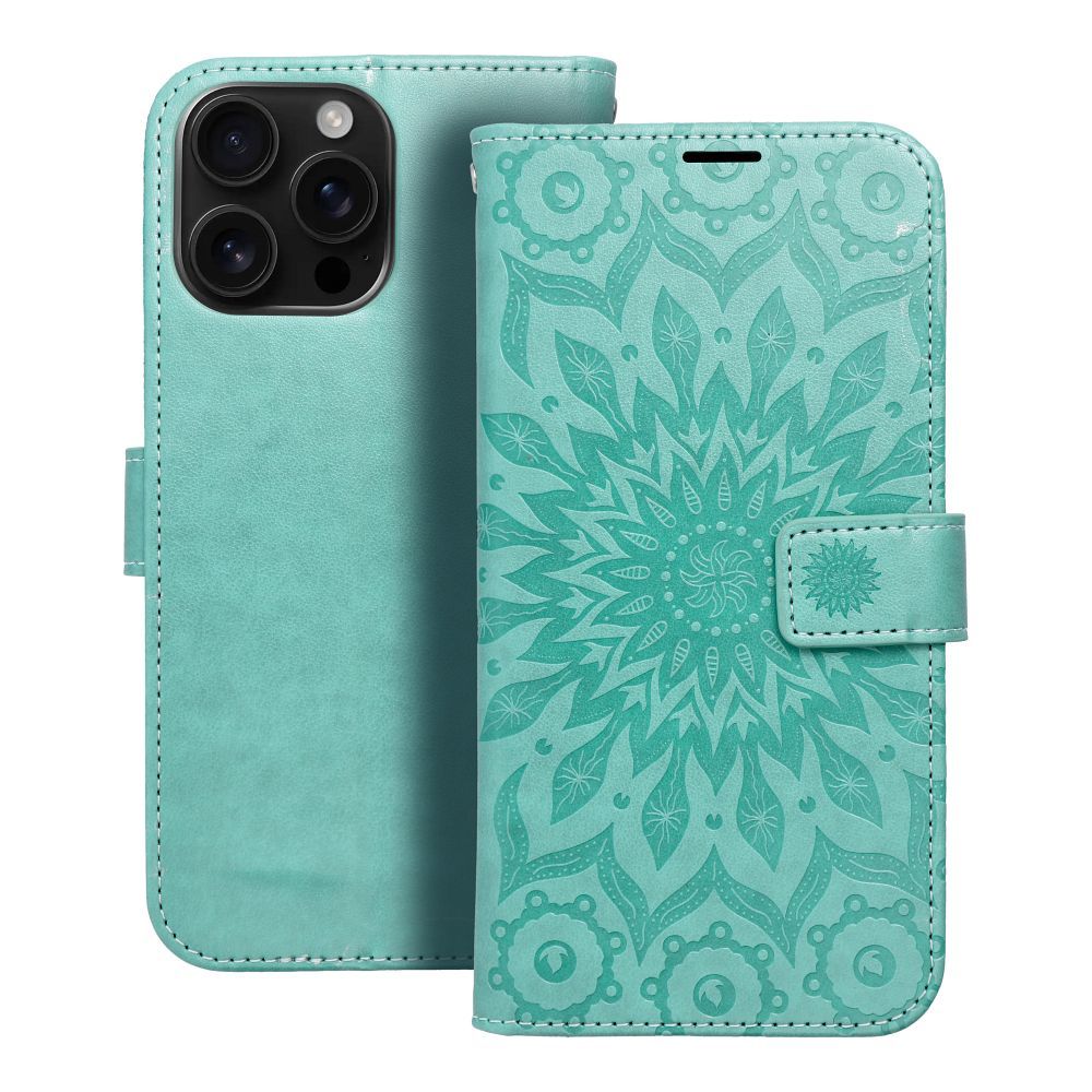 MEZZO kirjakotelo IPHONE 16 Pro Maxille mandala vihreä