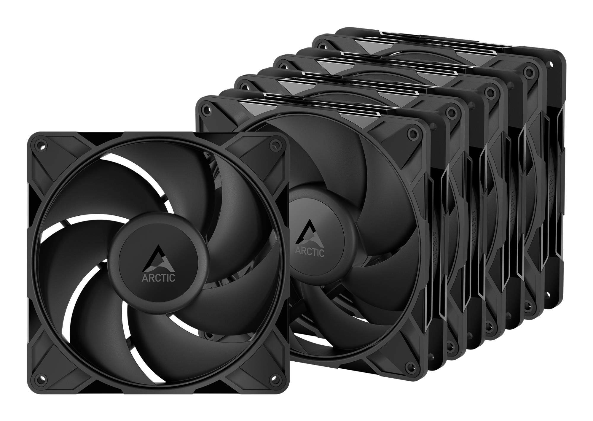 ARCTIC P14 Pro PWM PST suuritehoiset tuulettimet x5, 4-pin, 140mm, mustat