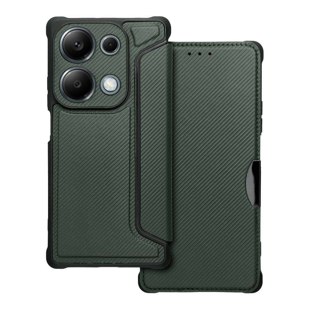 RAZOR Book XIAOMI Redmi Note 13 Pro 4G / POCO M6 Pro 4G:lle tummanvihreä