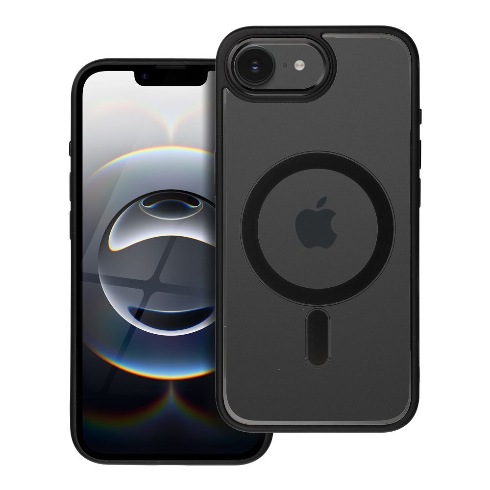 Suojakuori iPhone 16e / 17e:lle Color Edge Mag Cover yhteensopiva MagSafe musta