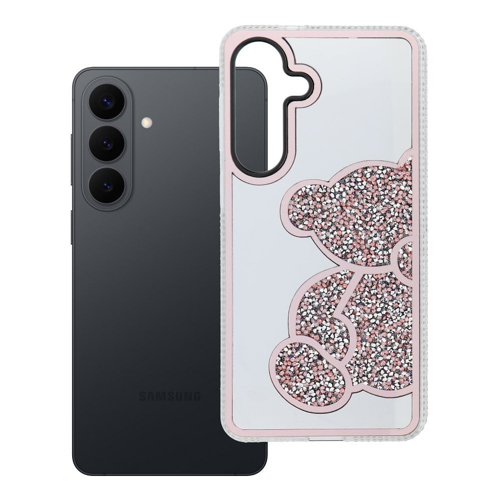 Suojakuori Samsung S26 PLUS:lle Teddy Bear vaaleanpunainen