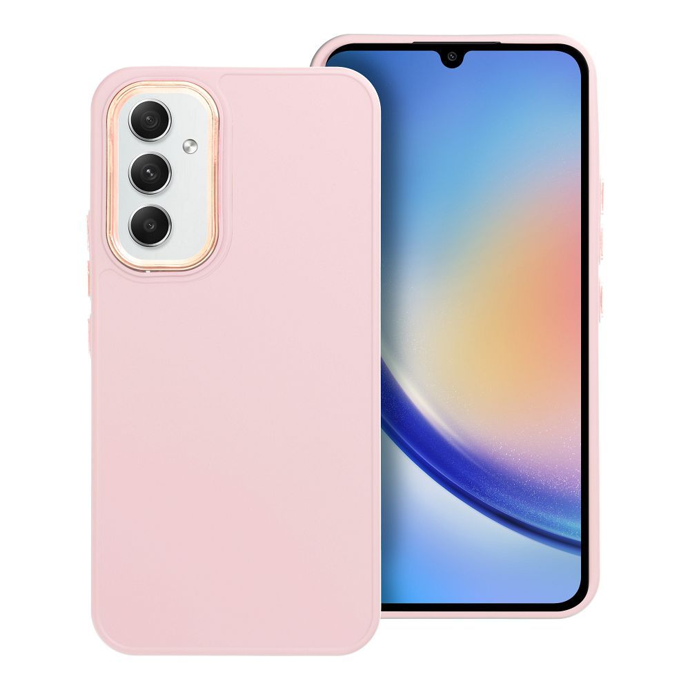 Frame Suojakuori Samsung A54 5G puuterinvaaleanpunainen