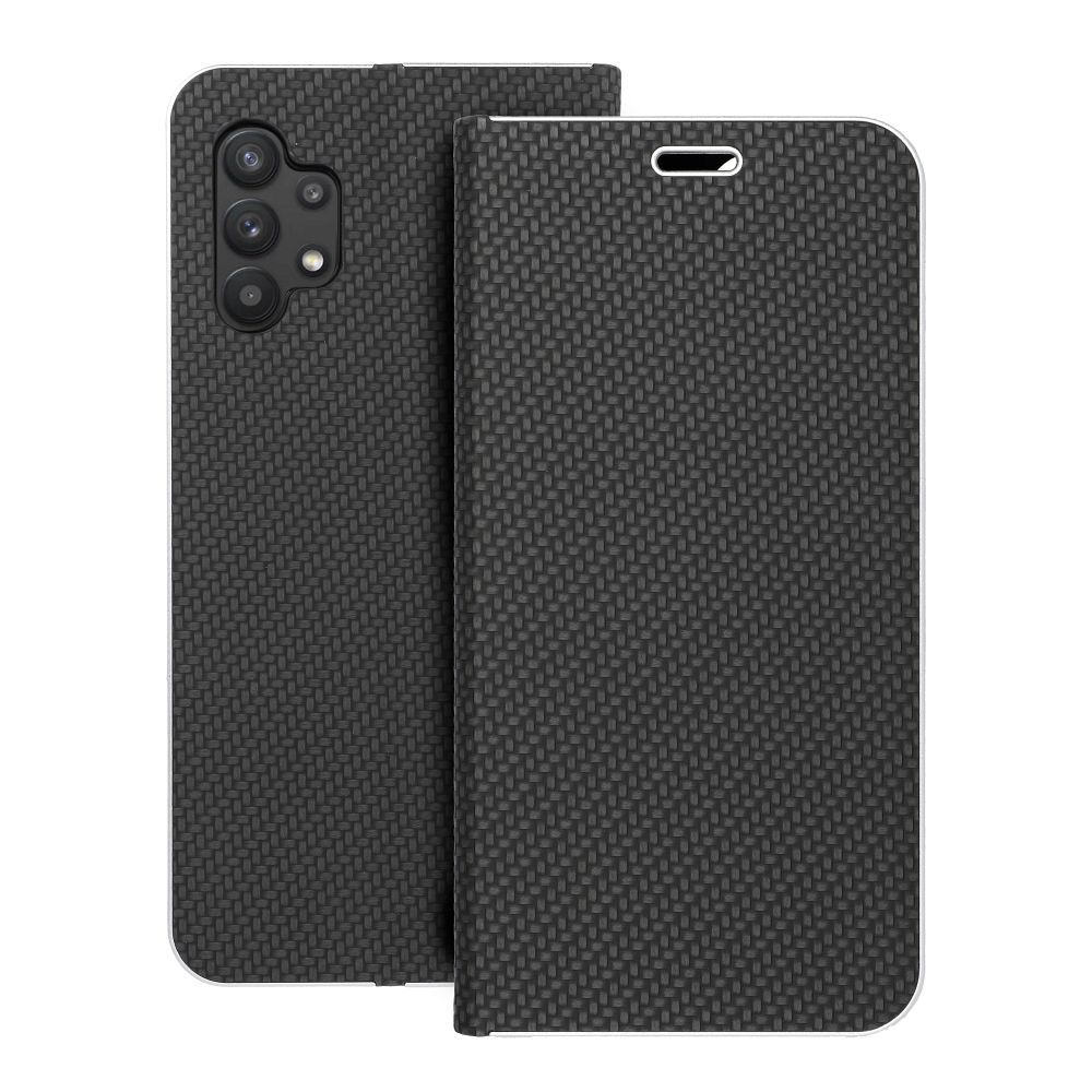 Läppäsuojakuori Samsung A32 5G:lle Luna Book Carbon musta