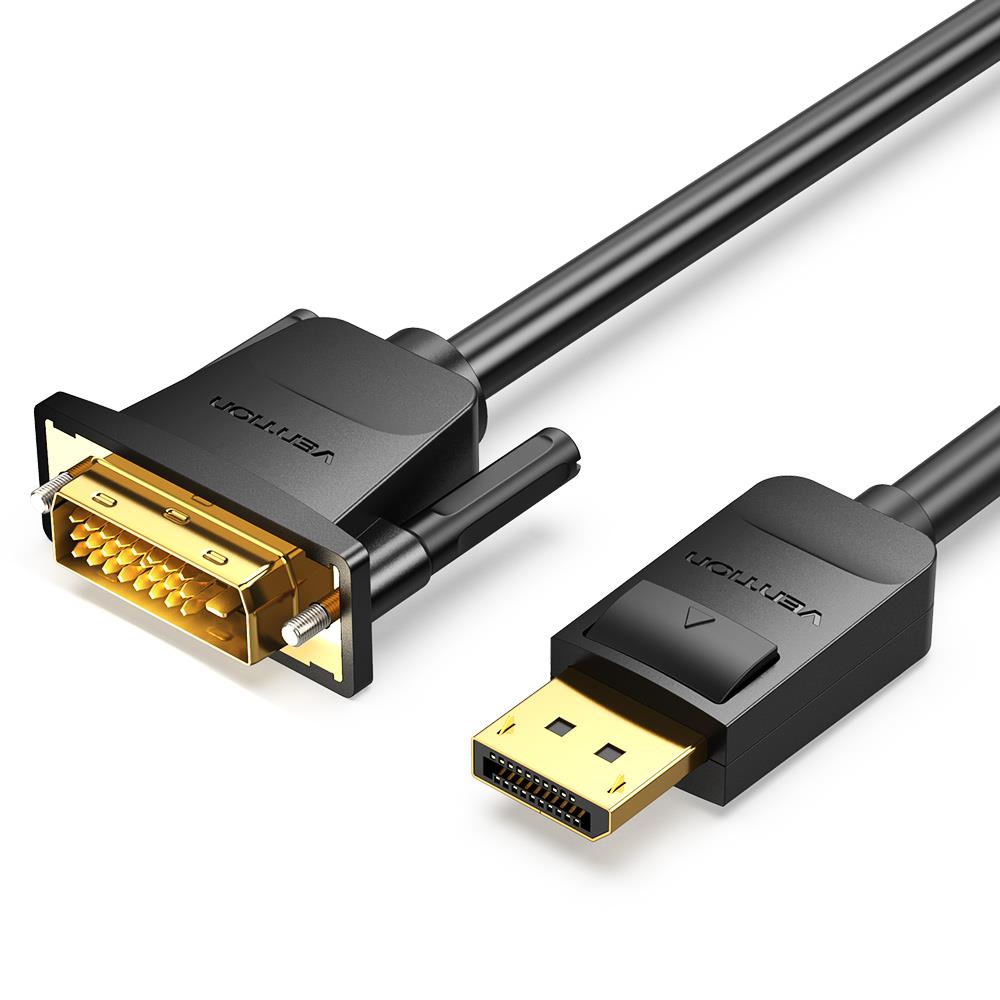 VENTION HAFBF DP - DVI -kaapeli 1m / musta