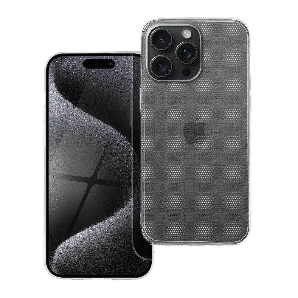 Läpinäkyvä 2 mm Suojakuori iPhone 15 PRO MAX:lle