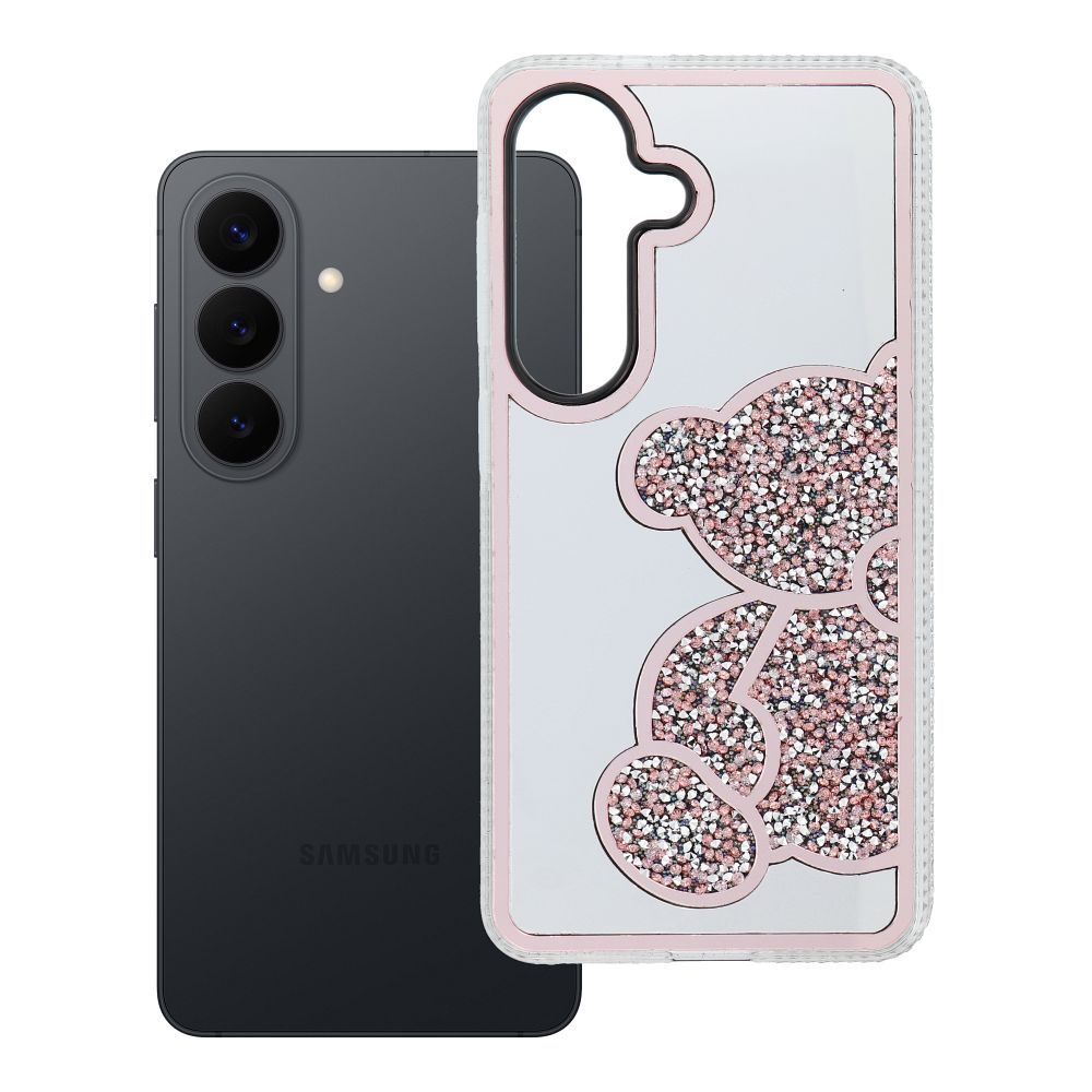 Suojakuori Samsung S26:lle Teddy Bear vaaleanpunainen