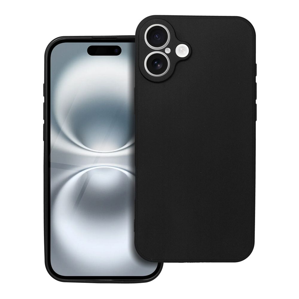Pehmeä suojakuori iPhone 16 Plus musta