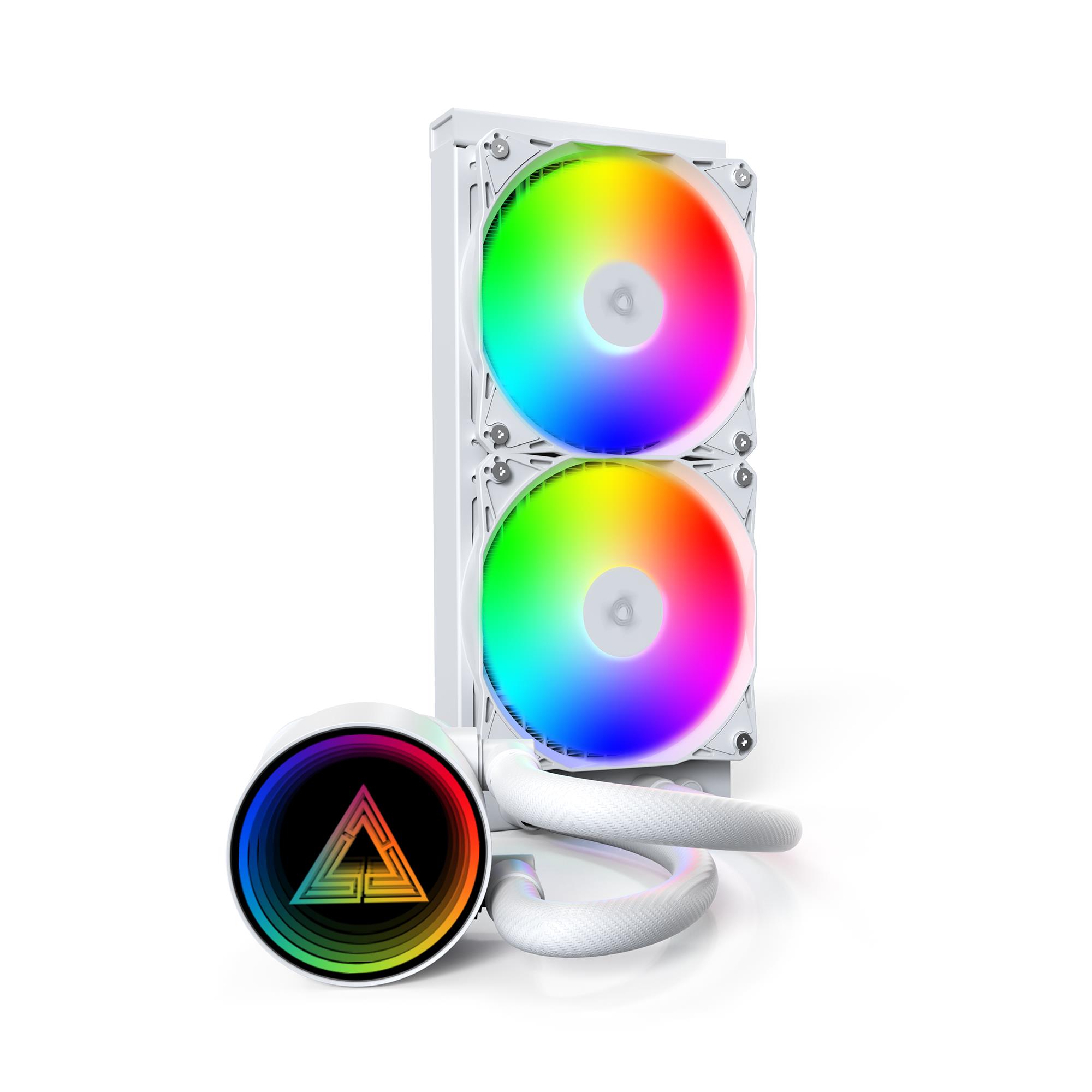 Prosessorin jäähdytin Multi Socket Montech LIGHTFLOW 240 ARGB (valkoinen)