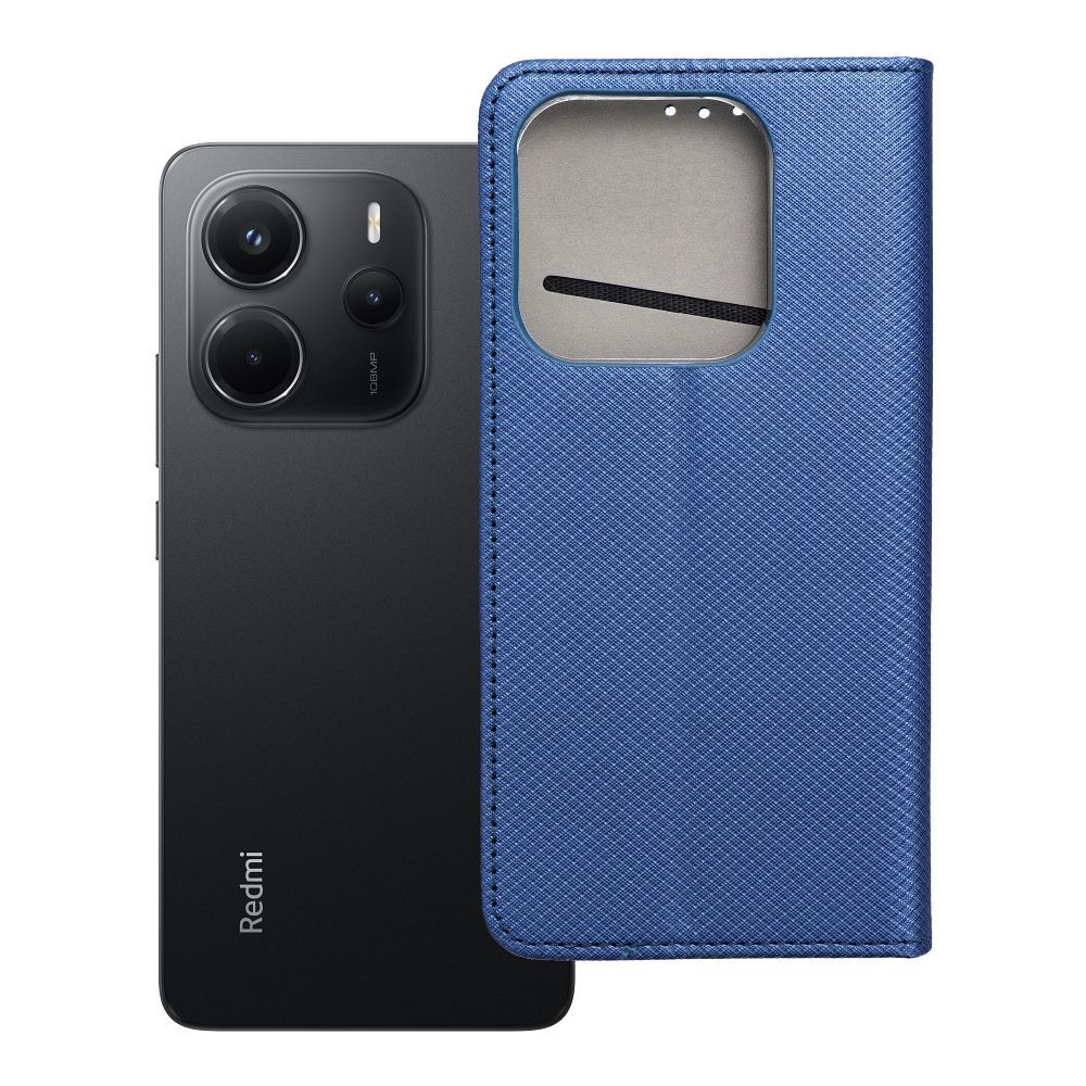 Kotelo Smart Magnet Xiaomi Redmi Note 14 5G tummansininen