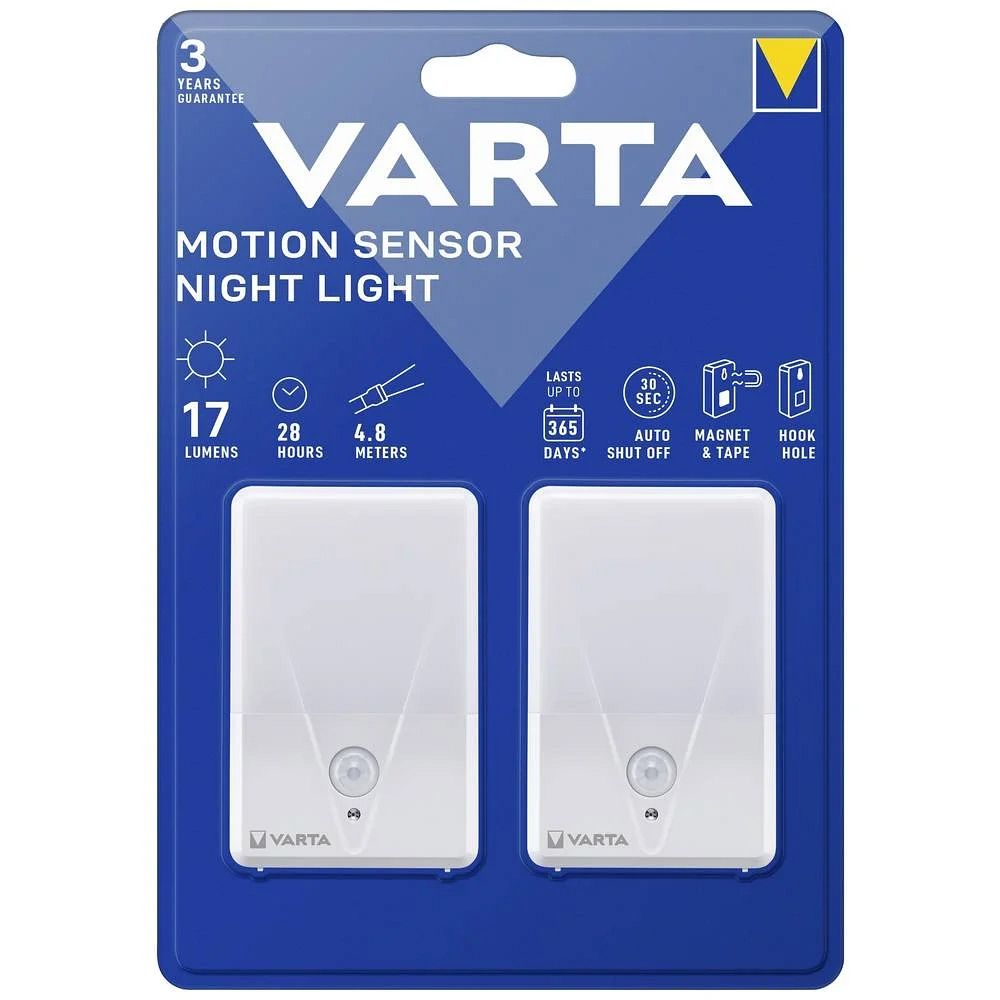VARTA liiketunnistinyölamppu 16624 2 kpl