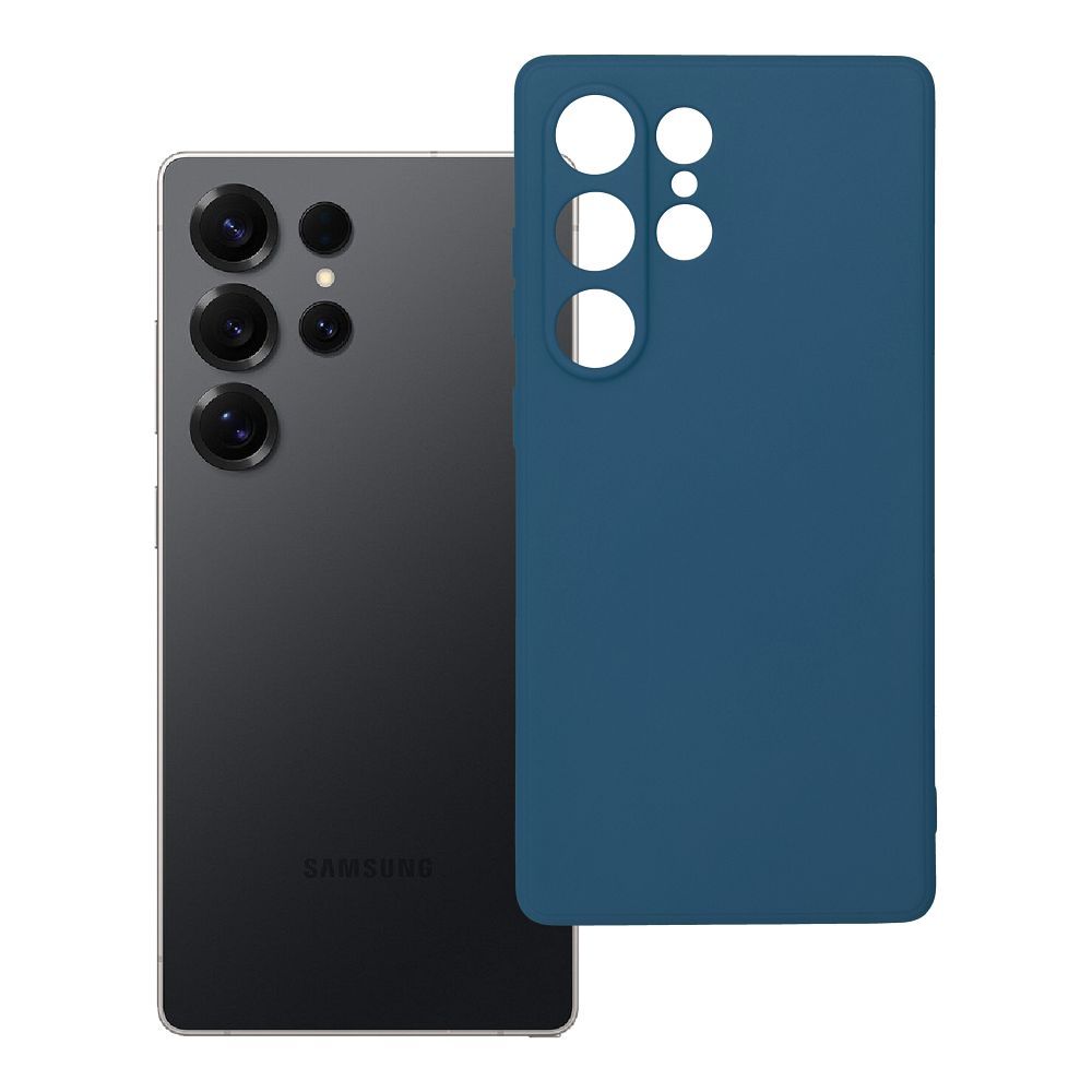 Pehmeä suojakuori Samsung S25 Ultra tummansininen