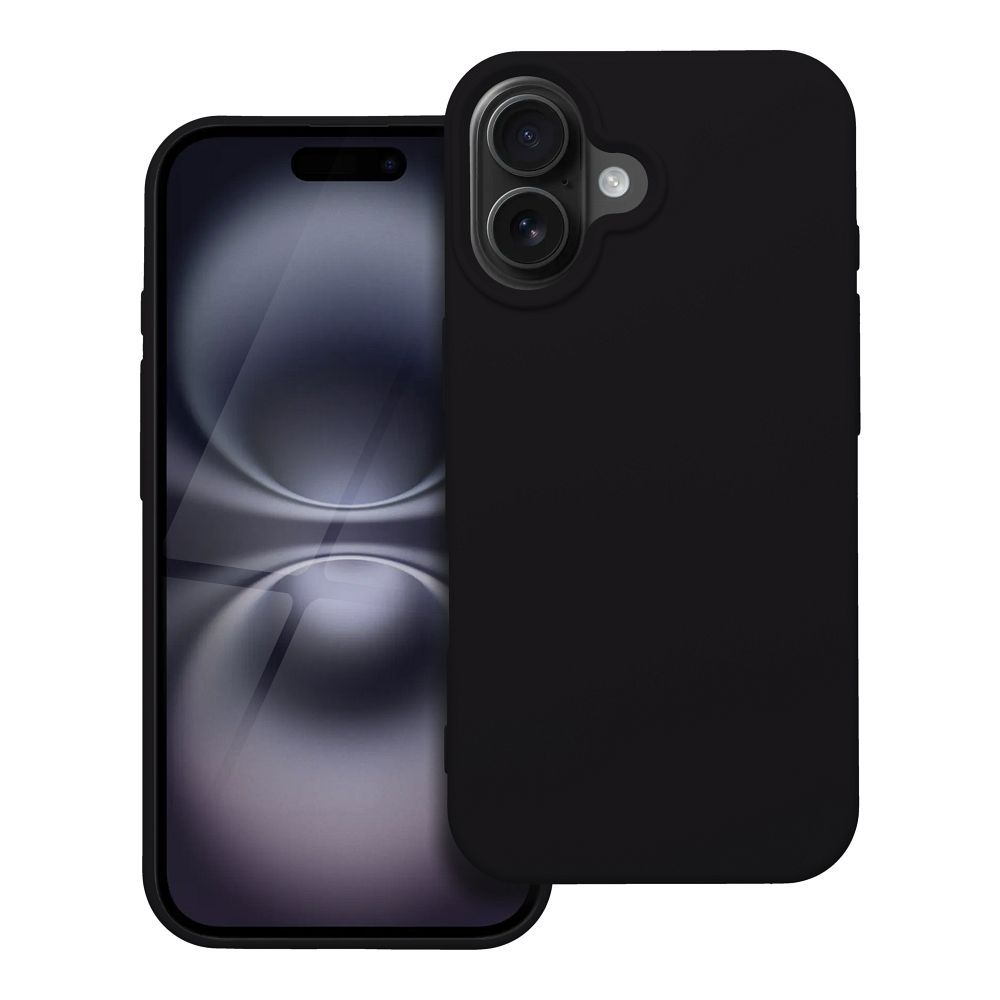 Silikoninen suojakuori iPhone 16:lle musta