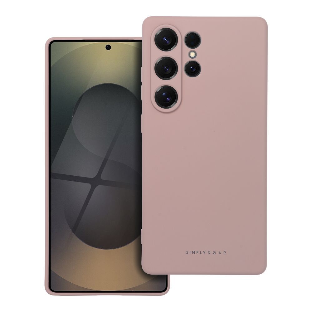 ROAR SPACE suojakuori Samsung S25 Ultra:lle puuterinvaaleanpunainen