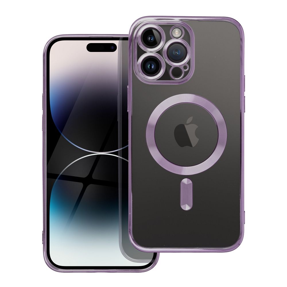 Suojakuori iPhone 14 PRO MAX:lle Electro Mag Cover yhteensopiva MagSafe-version kanssa violetti