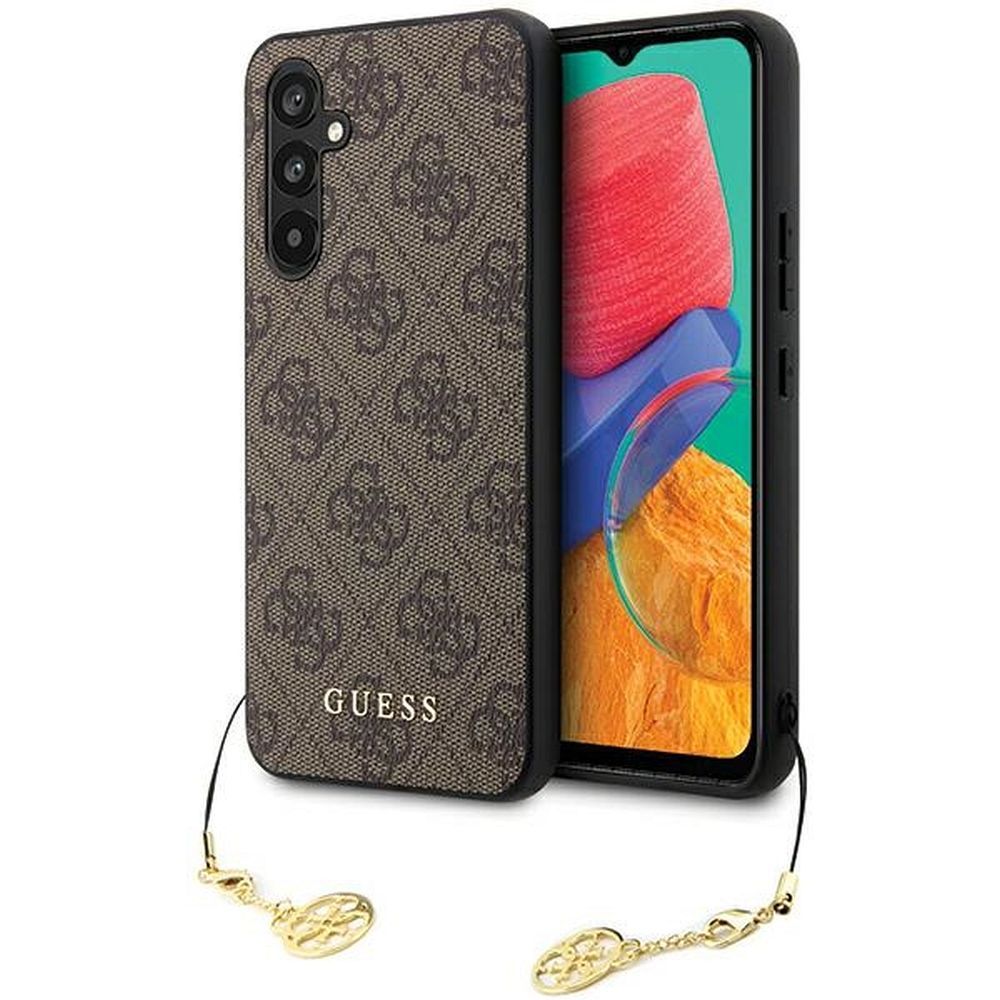 Guess 4G Charm Suojakuori Samsung Galaxy S23 FE:lle - ruskea