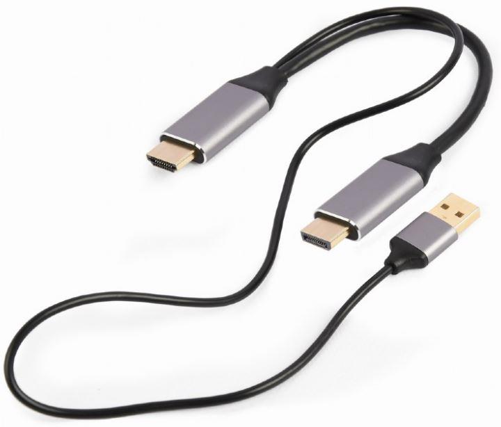 I/O-adapteri HDMI - DP/musta A-HDMIM-DPM-01 GEMBIRD