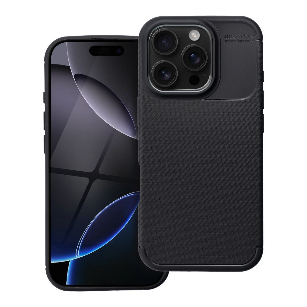 Suojakuori iPhone 16 PRO:lle Carbon Premium musta