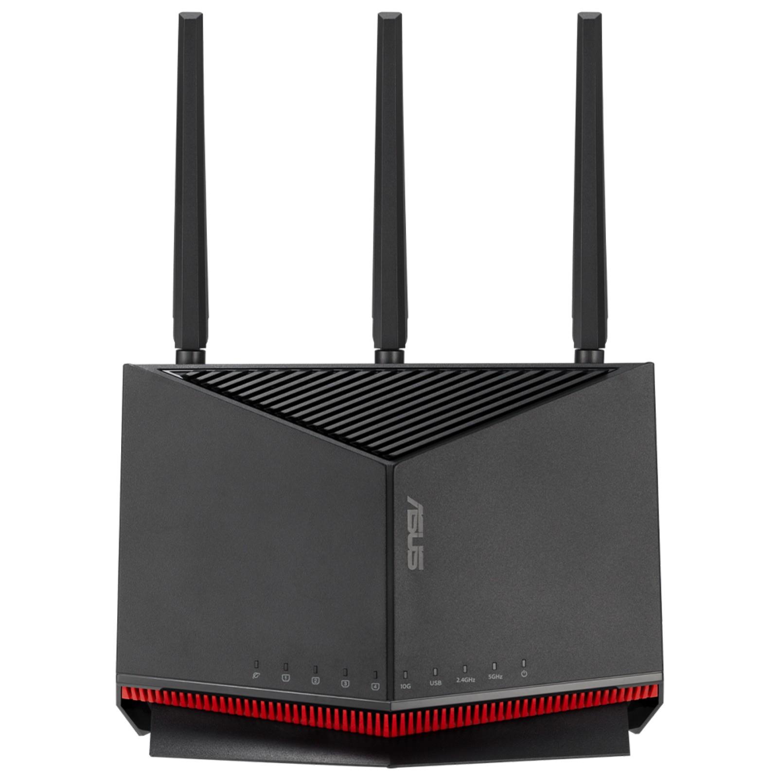 Langaton reititin ASUS RT-BE86U Wi-Fi 7 6800 Mbps Mesh 3x2.5GbE USB 2.0