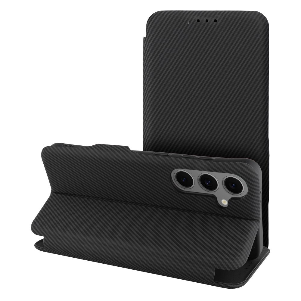 Flip-suojakuori Samsung S25 PLUS:lle Folio Side Magnet musta