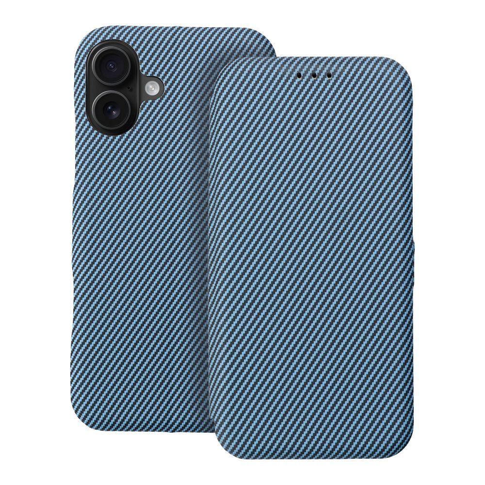 Lompakkokuori iPhone 16 PLUS:lle Folio Side Magnet sininen