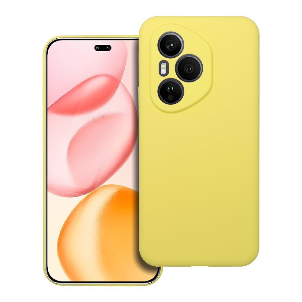 Case for Honor 400 PRO Silicone 2mm (camera protection) yellow