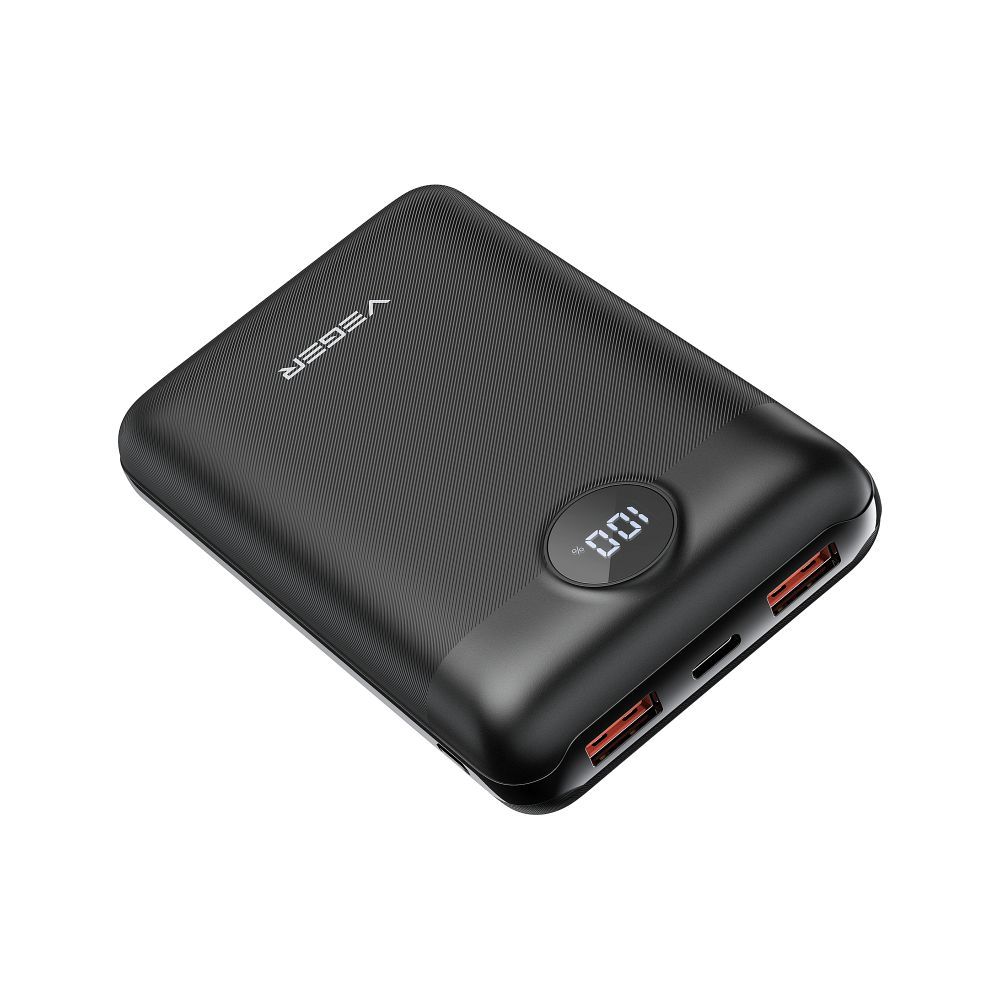VEGER varavirtalähde 20000 mAh PD QC3.0 2A 22,5W S20 (W2053) musta