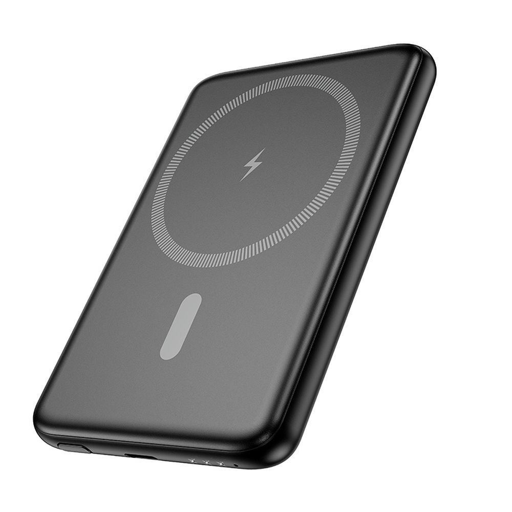 Varavirtalähde Hoco 5000 mAh QC PD 2A 20W erittäin ohut J140A musta, MagSafe-yhteensopiva