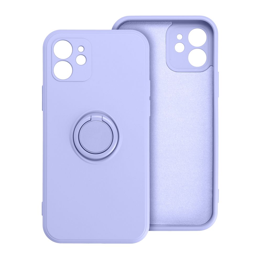 Silikoninen Suojakuori Renkaalla iPhone 16 PLUS:lle violetti
