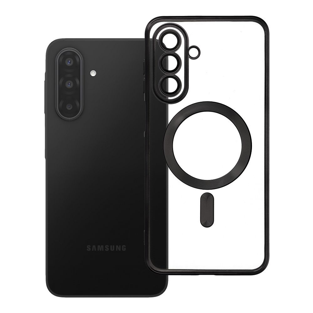 Case for Samsung A17 Electro Mag Cover compatible with MagSafe black