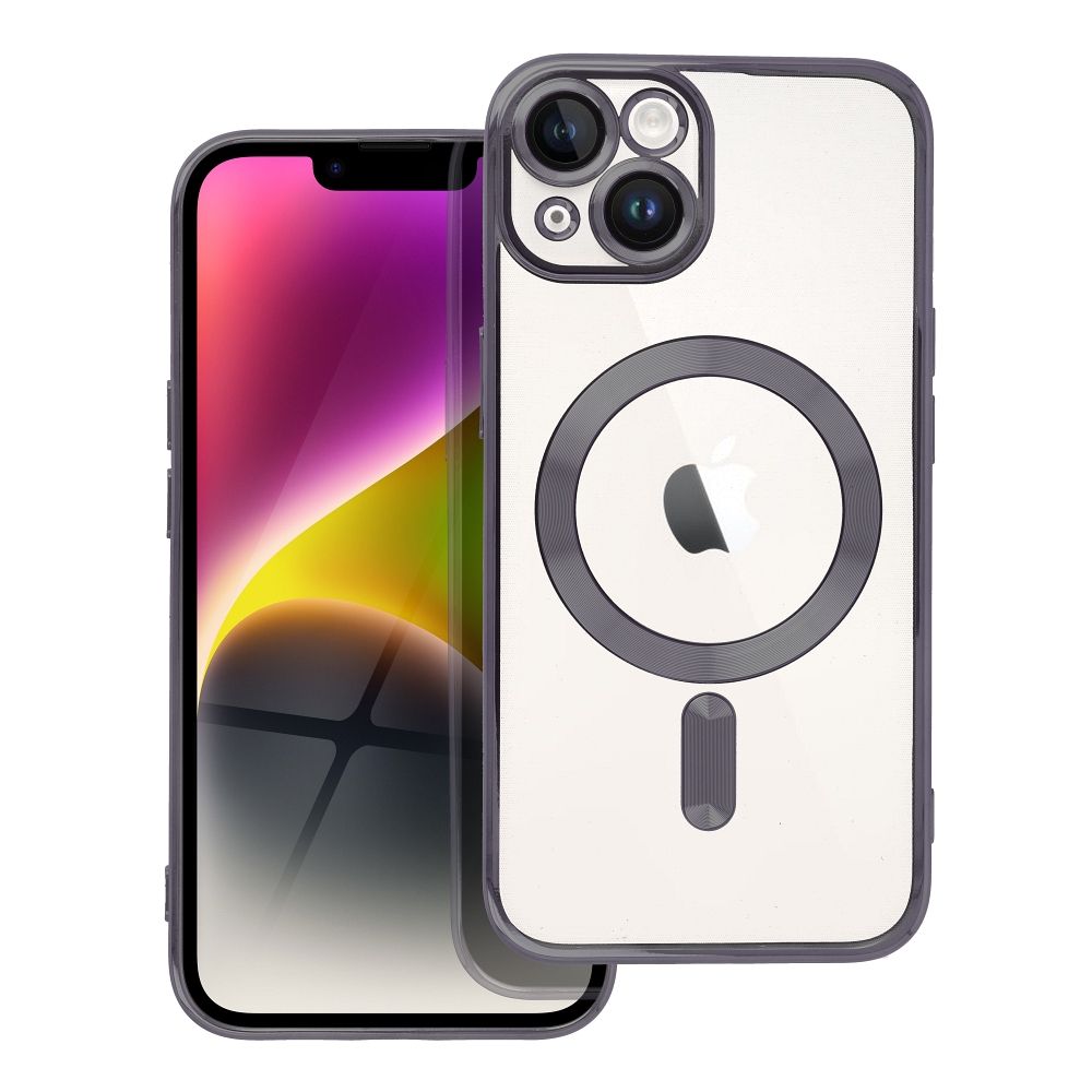 Suojakuori iPhone 14:lle Electro Mag Cover yhteensopiva MagSafe-version kanssa musta