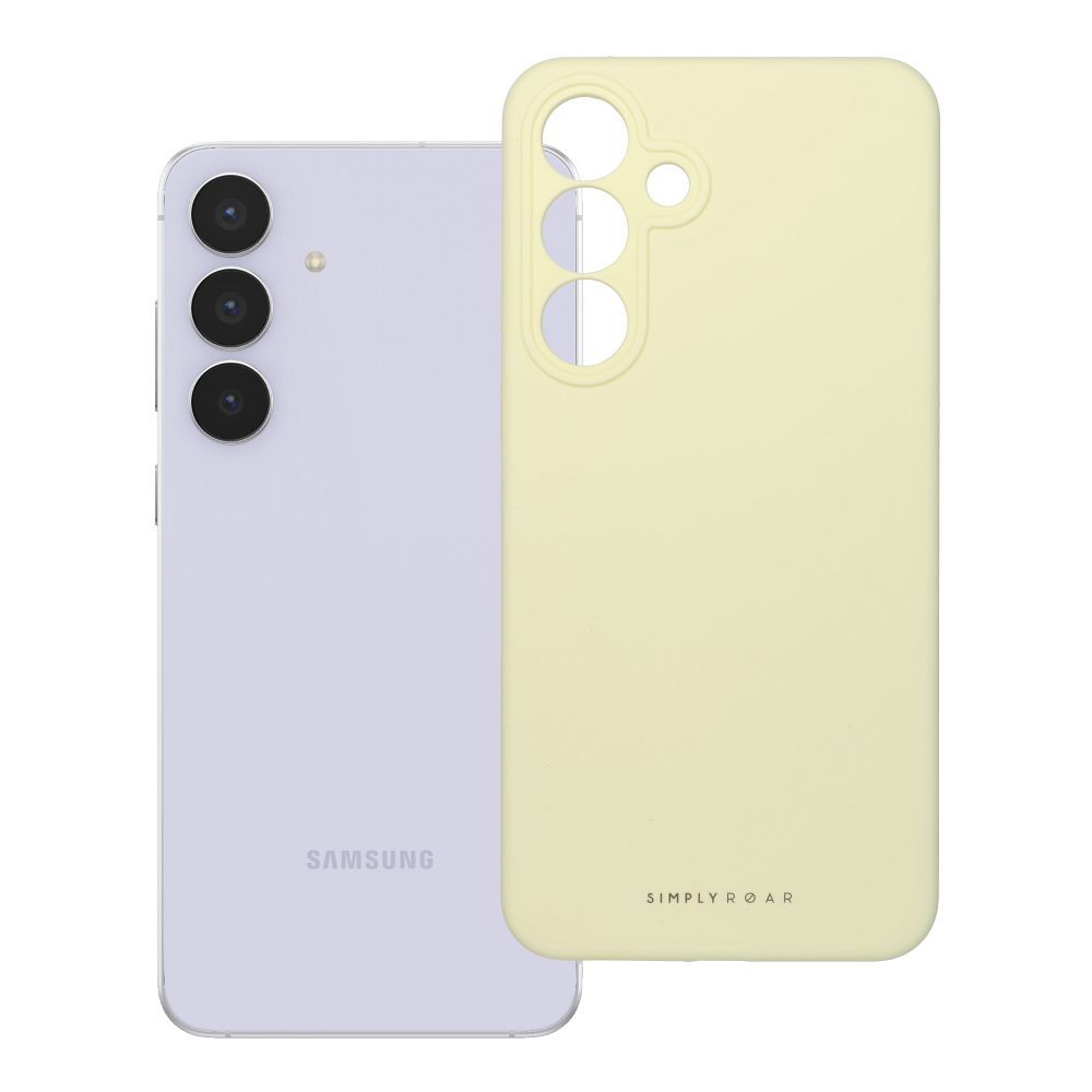 ROAR suojakuori CLOUD SKIN Samsung S25 FE:lle vaalea keltainen