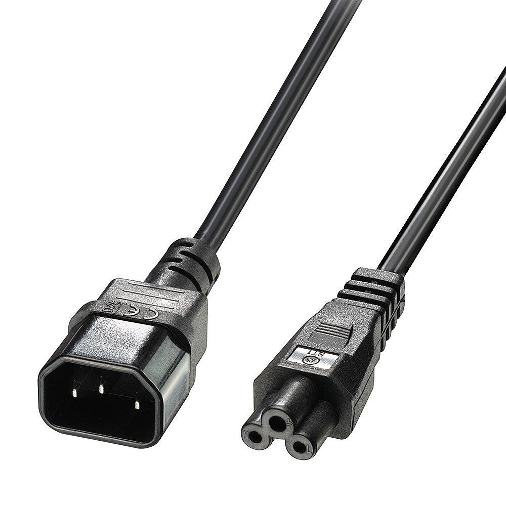 Virtajohto IEC C14 - IEC C5/2 m 30341 LINDY
