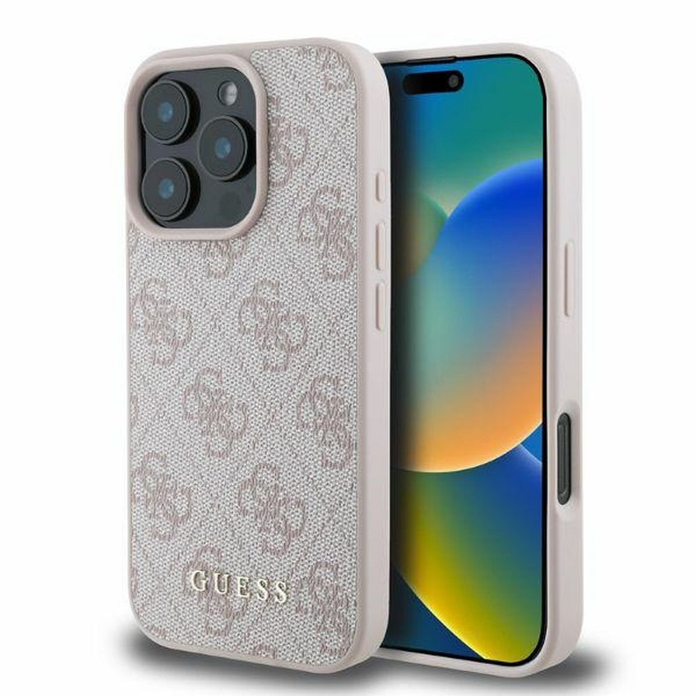 Guess 4G Classic kotelo iPhone 16 Pro Max - pinkki