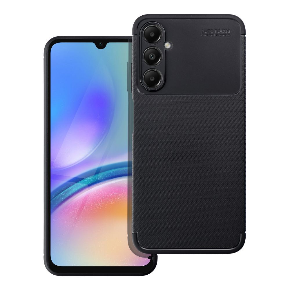 Suojakuori Samsung A05:lle Carbon Premium musta