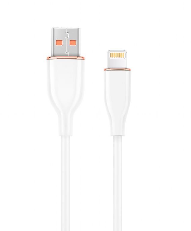 GEMBIRD CC-USB2S-AM8PM-1.5M-W Lightning – USB 2 -kaapeli 1,5 m valkoinen