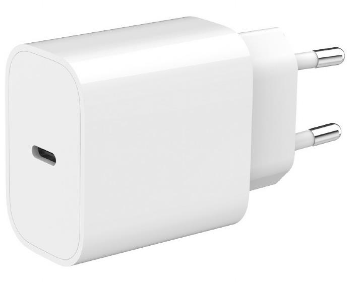 Laturi USB-C 20W 1-porttinen/TA-UC-PD20-01-W GEMBIRD