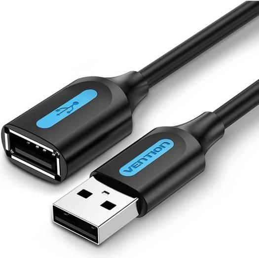 USB 2.0 -kaapeli uros–naaras/1.5M musta CBIBG VENTION