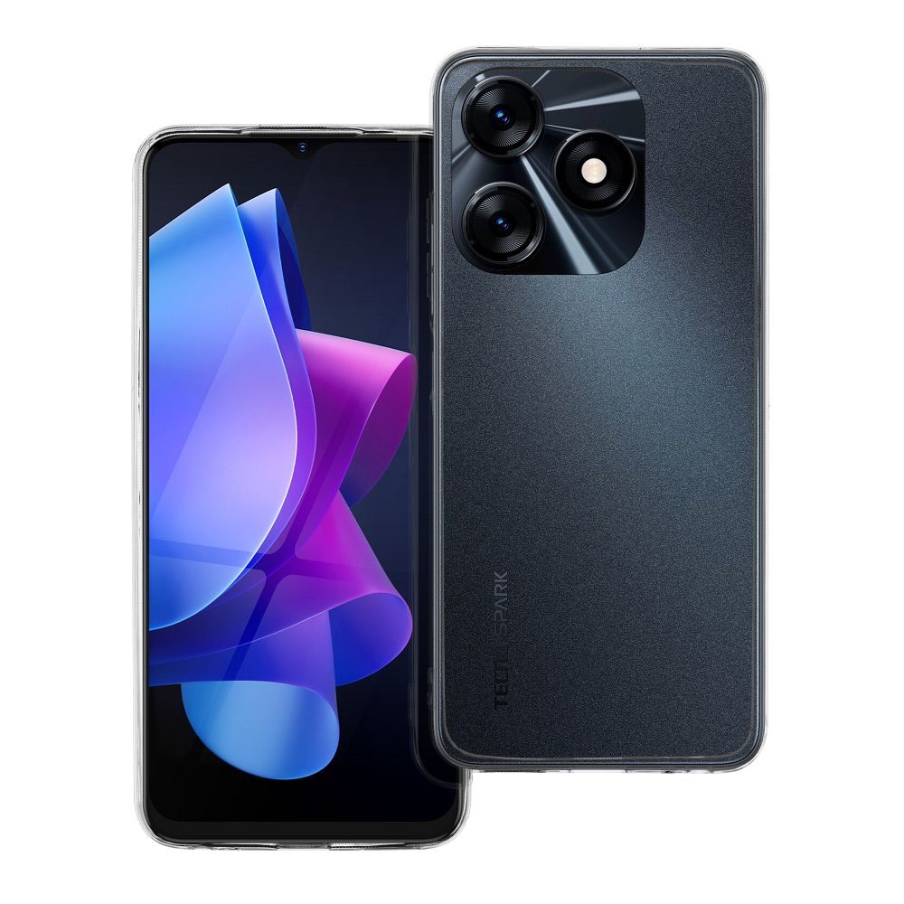 Läpinäkyvä 2 mm Suojakuori Tecno SPARK 10:lle (kameransuoja)