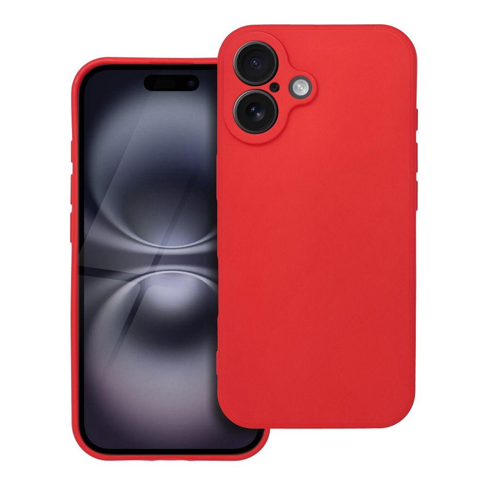 Pehmeä suojakuori iPhone 16 punainen