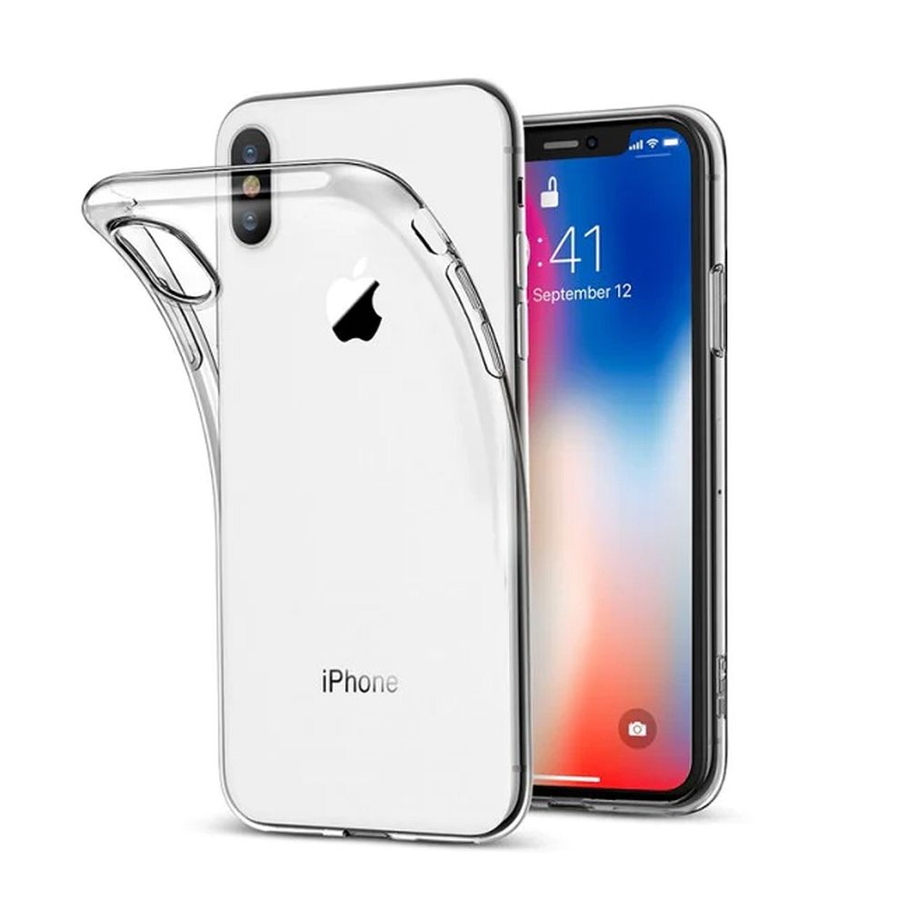 Suojakuori iPhone X / XS:lle - kirkas 2 mm Box läpinäkyvä