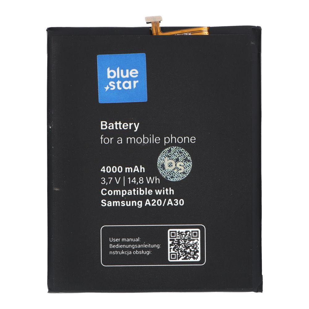 Akku Samsung A20 / A30 / A30S / A50:lle 4000 mAh Blue Star Premium