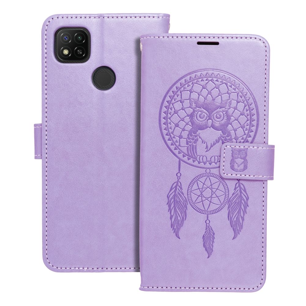 MEZZO Kirjasuojakuori Xiaomi Redmi 9C / 9C NFC:lle dreamcatcher violetti