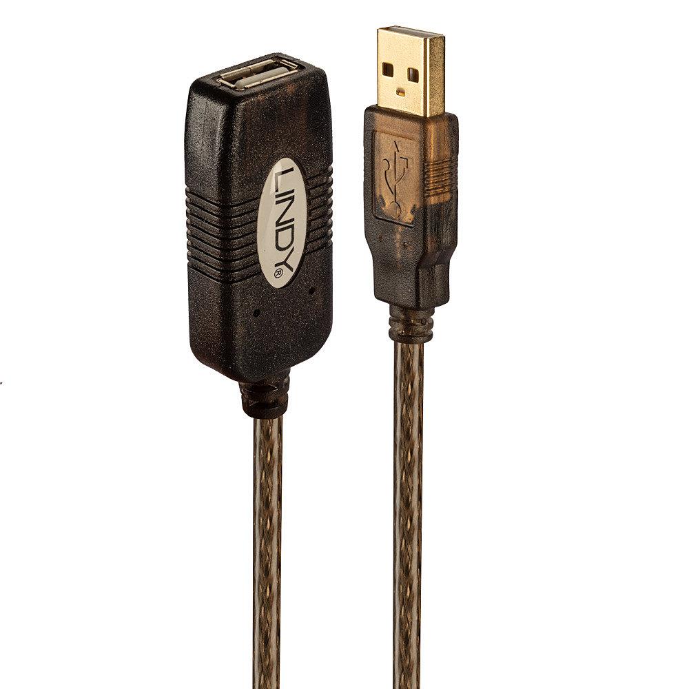 USB 2 -jatkokeskitin 10 m, aktiivinen, 42635 LINDY