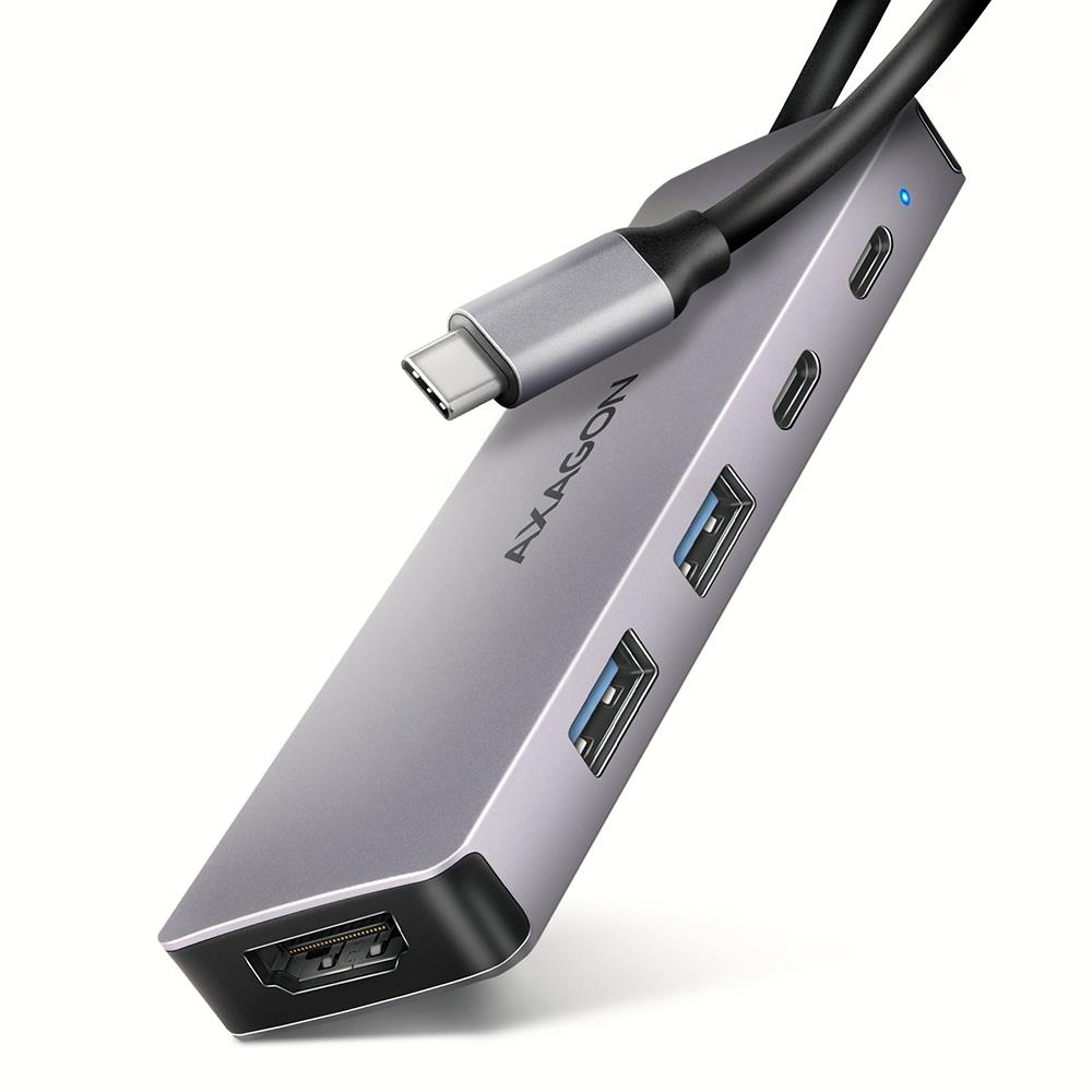 Axagon USB-C-keskitin 5in1 0,15m HMC-5H60