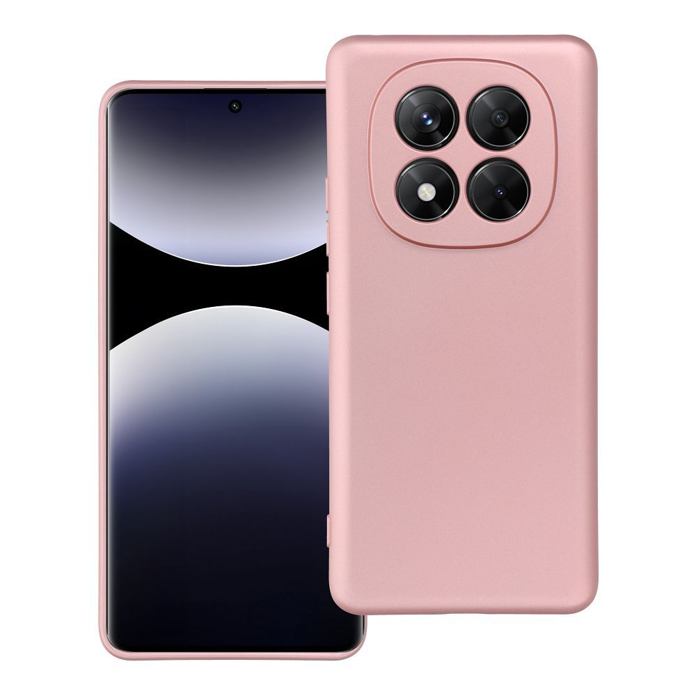 Metallinen Suojakuori Xiaomi Redmi Note 14 PRO PLUS 5G vaaleanpunainen