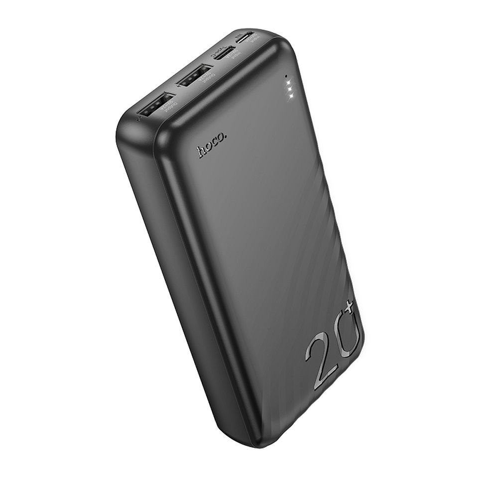Hoco J123A varavirtalähde 20 000 mAh (2x USB-A, 1x USB-C) - musta