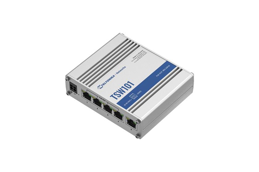 Kytkin TELTONIKA TSW101, 4 PoE-porttia, 60 W, TSW101000000