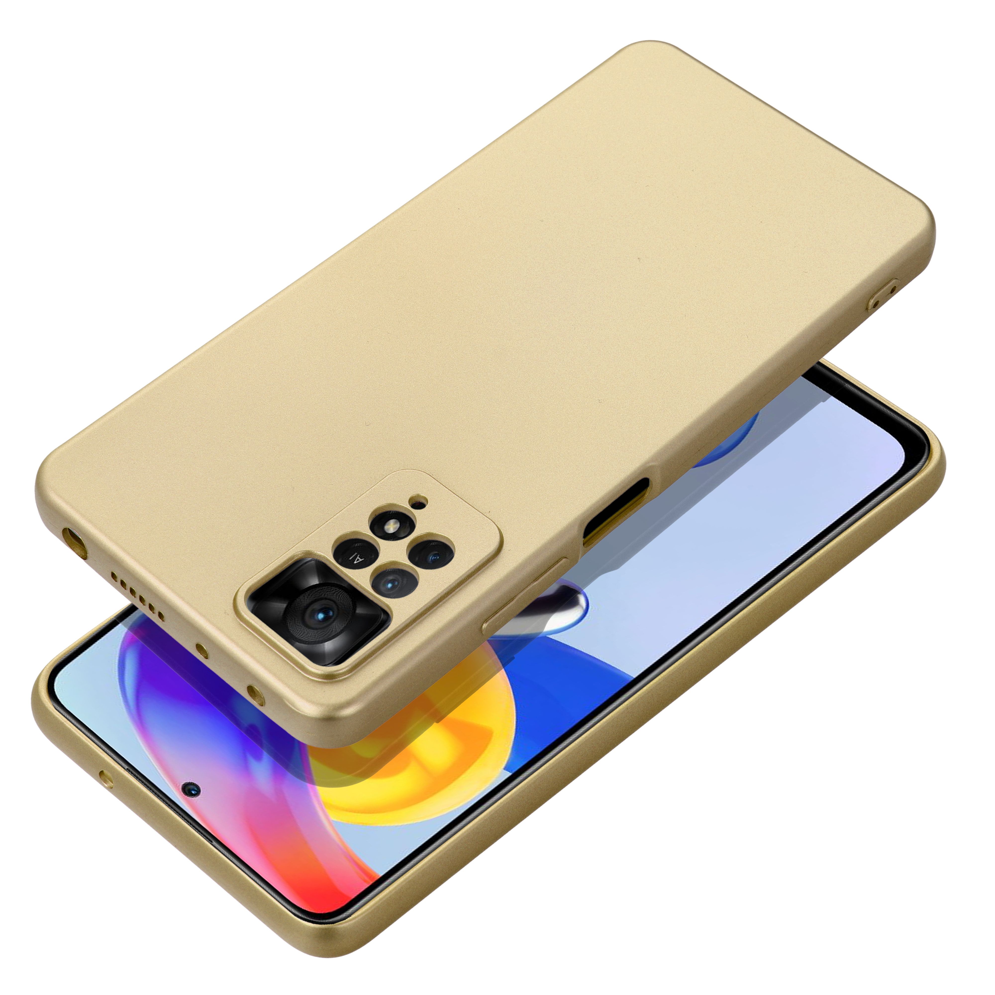 Metallinen Suojakuori Xiaomi Redmi Note 14 PRO 4G kultainen