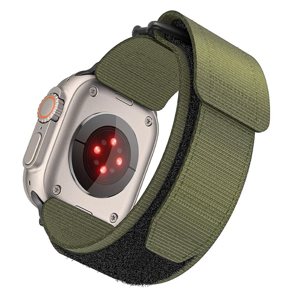 Hihna Apple Watch:lle Forcell F-Design FA05 nylon tarranauha 38 / 40 / 41 mm vihreä